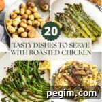 20 Delicious Side Dishes to Serve with Roasted Chicken 27 What to serve with roasted chicken, including pan fried potatoes, asparagus, broccolini, risotto, and more.