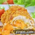 Plate of baked parmesan chicken