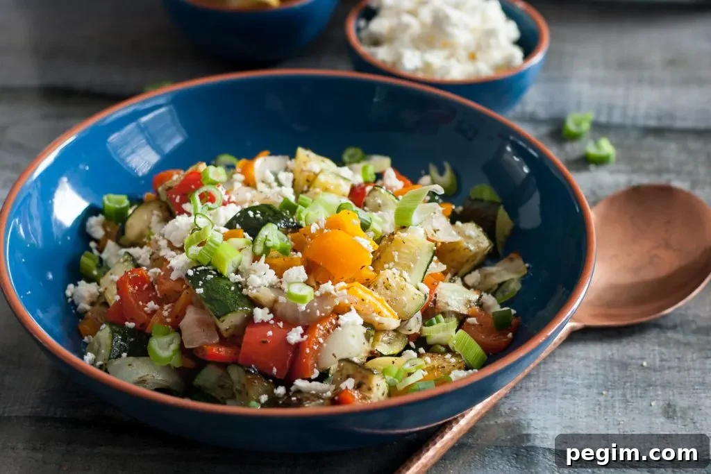Simple, fresh flavors are the best way to dress up this colorful Greek oven roasted vegetables dish. * Recipe on GoodieGodmother.com