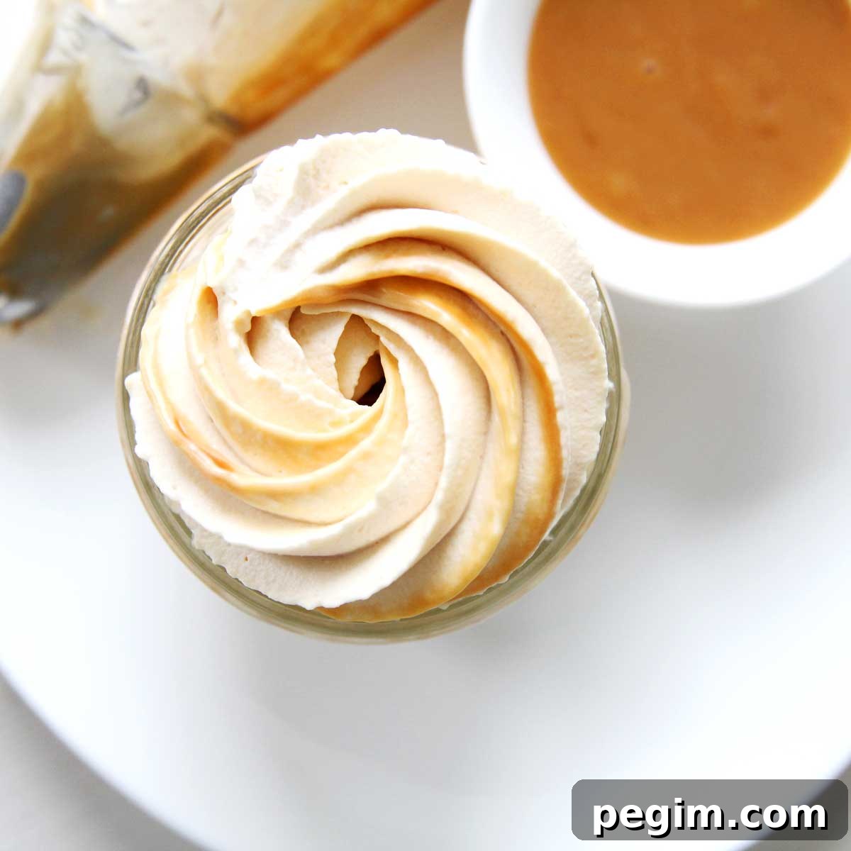 Caramel whipped cream