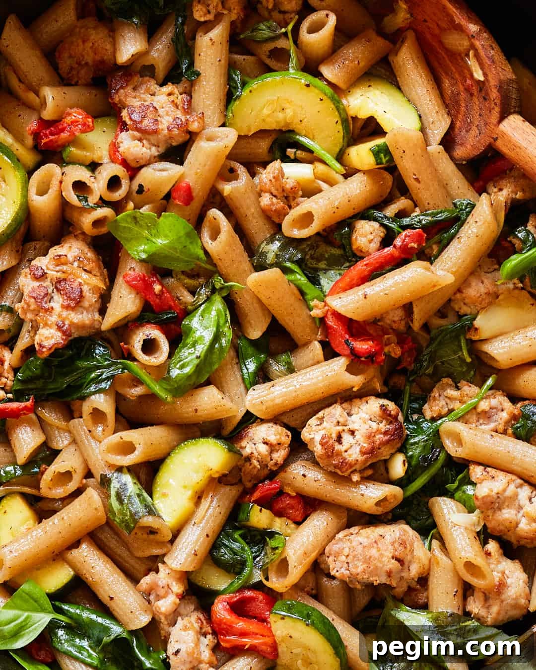 Gluten-Free Sausage and Veggie Penne Jovial Cassava Pasta