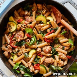 Gluten-Free Sausage and Veggie Penne Jovial Cassava Pasta