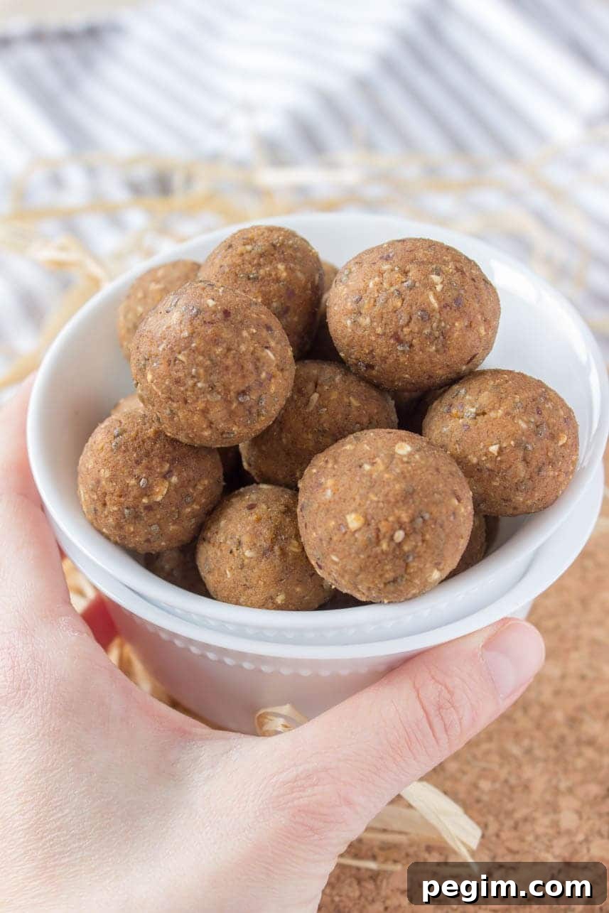 Pumpkin Pie Energy Balls are the perfect grab-and-go snack. These HEALTHY no-bake bites are nutritious, refined sugar-free, vegan, gluten-free.