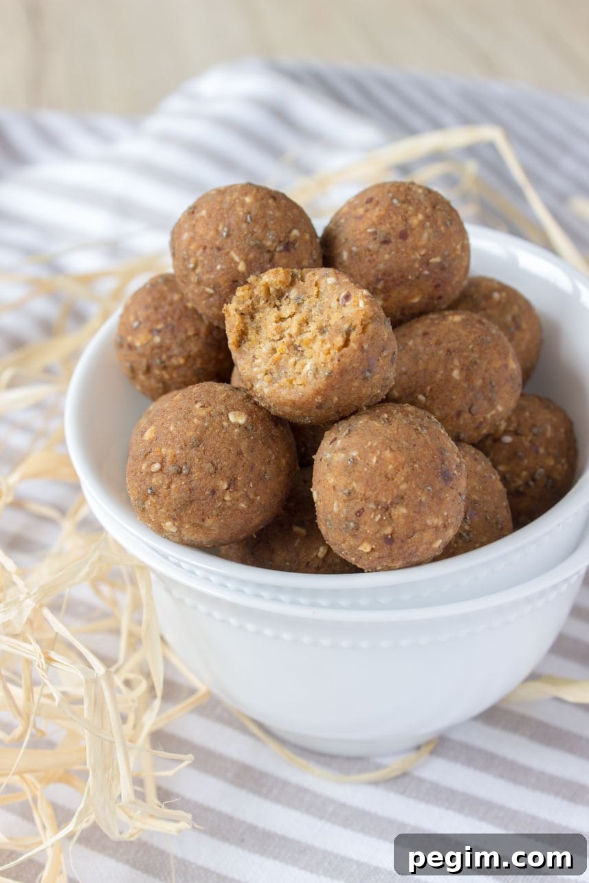 Pumpkin Pie Energy Balls are the perfect grab-and-go snack. These HEALTHY no-bake bites are nutritious, refined sugar-free, vegan, gluten-free.