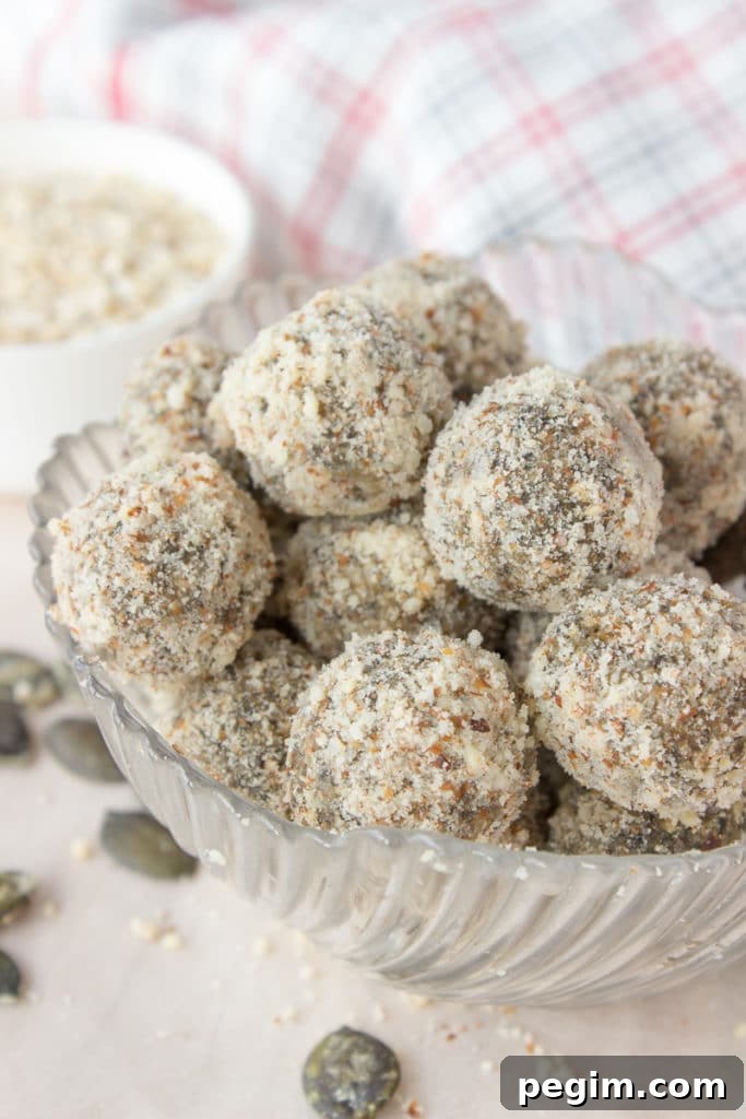 Soft, fragrant Pumpkin Seeds Energy Balls