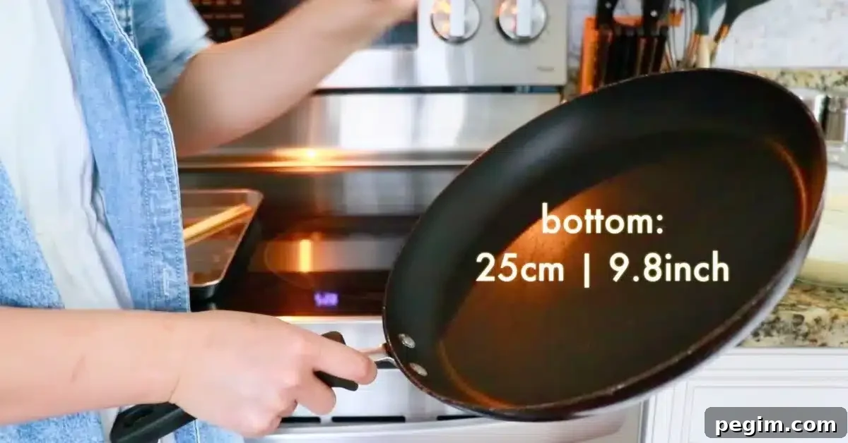 non-stick pan to cook crepes