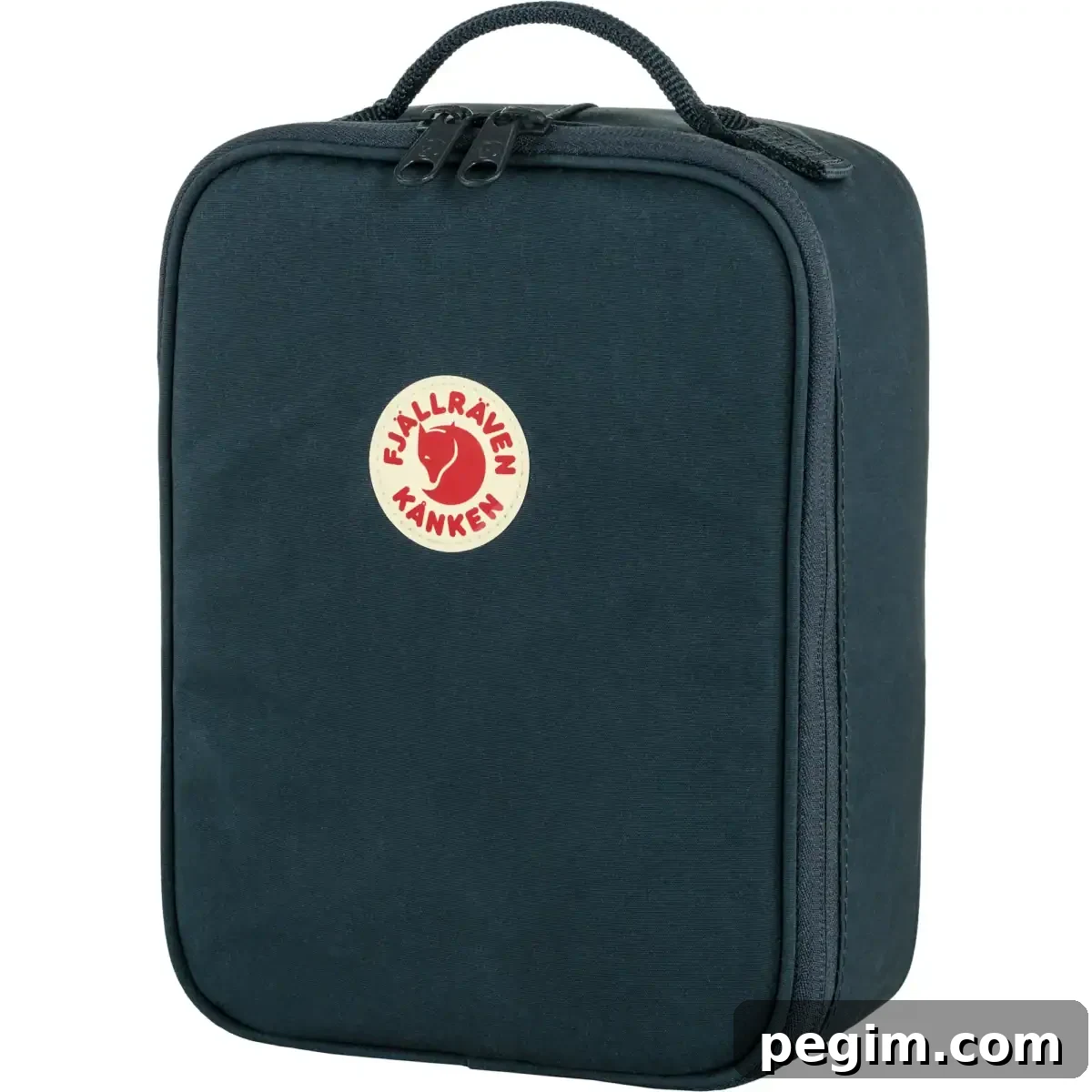 Fjällräven’s Kanken Mini Cooler in a sleek navy color.