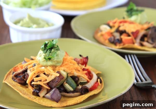 Roasted Veggie Tostadas