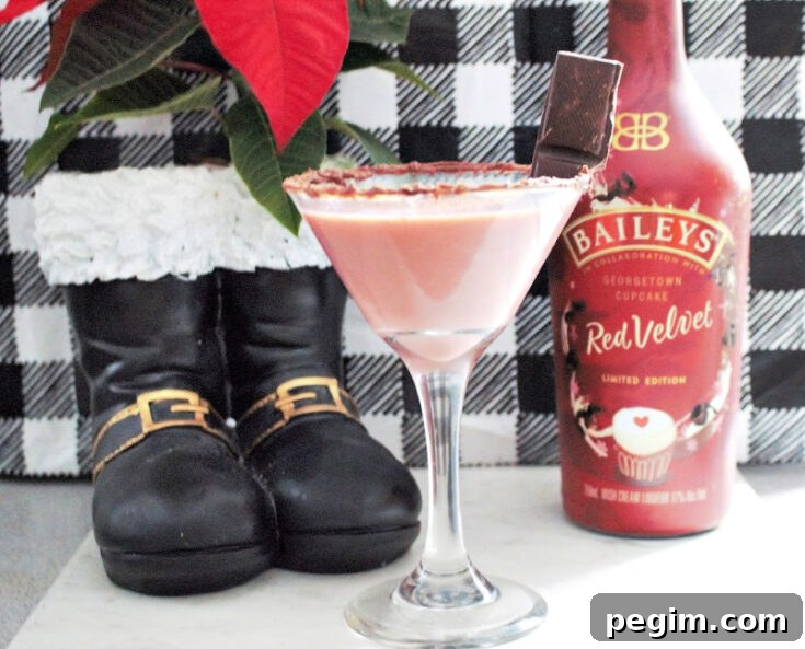 Image for Bailey’s Red Velvet Cupcake Chocolate Martini