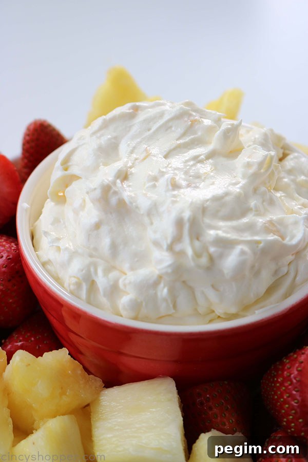 Pineapple Dip - Requires just 4 simple ingredients and can be made so quick. An easy dip that is great for dipping fruit, Nilla Wafers, and more! Super Flavor!