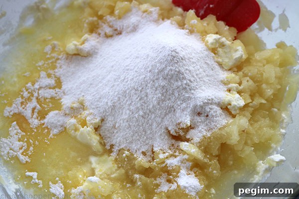 Pineapple Dip - Requires just 4 simple ingredients and can be made so quick. An easy dip that is great for dipping fruit, Nilla Wafers, and more! Super Flavor!