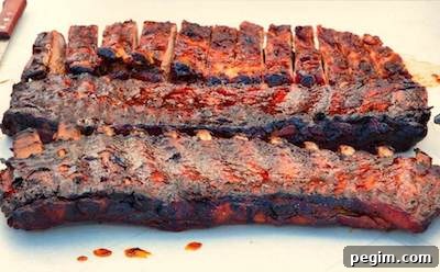 Naked Smoked Ribs (Unwrapped)