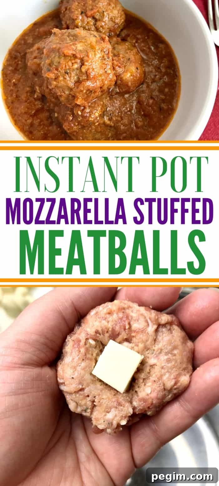 mozzarella stuffed meatballs