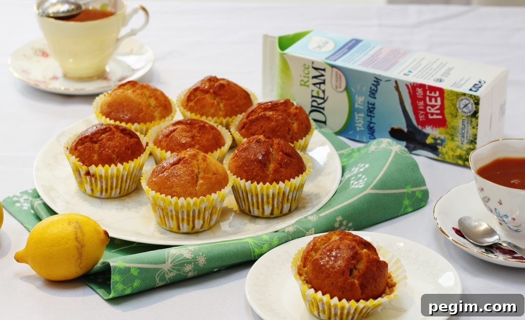 Dairy Free Lemon Muffins with Rice Dream
