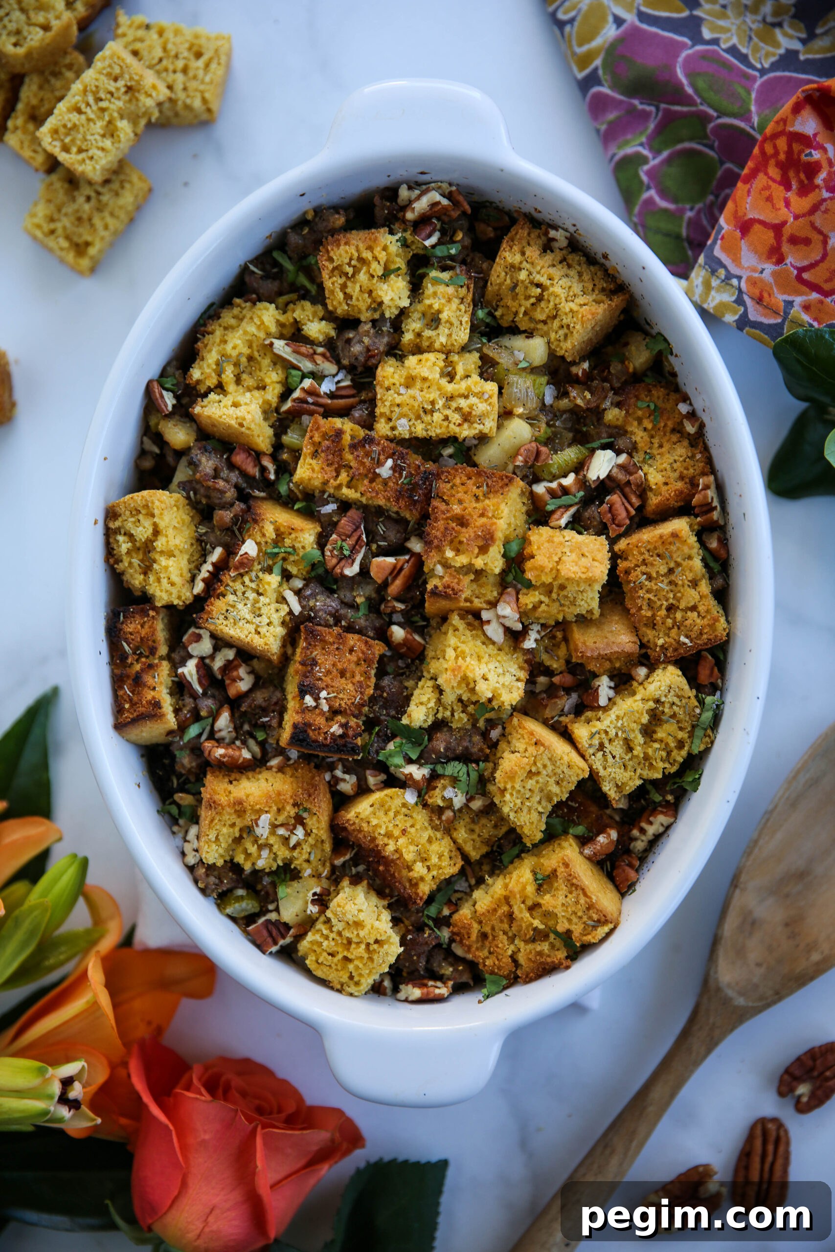 PaleOMG Gluten Free Cornbread Stuffing