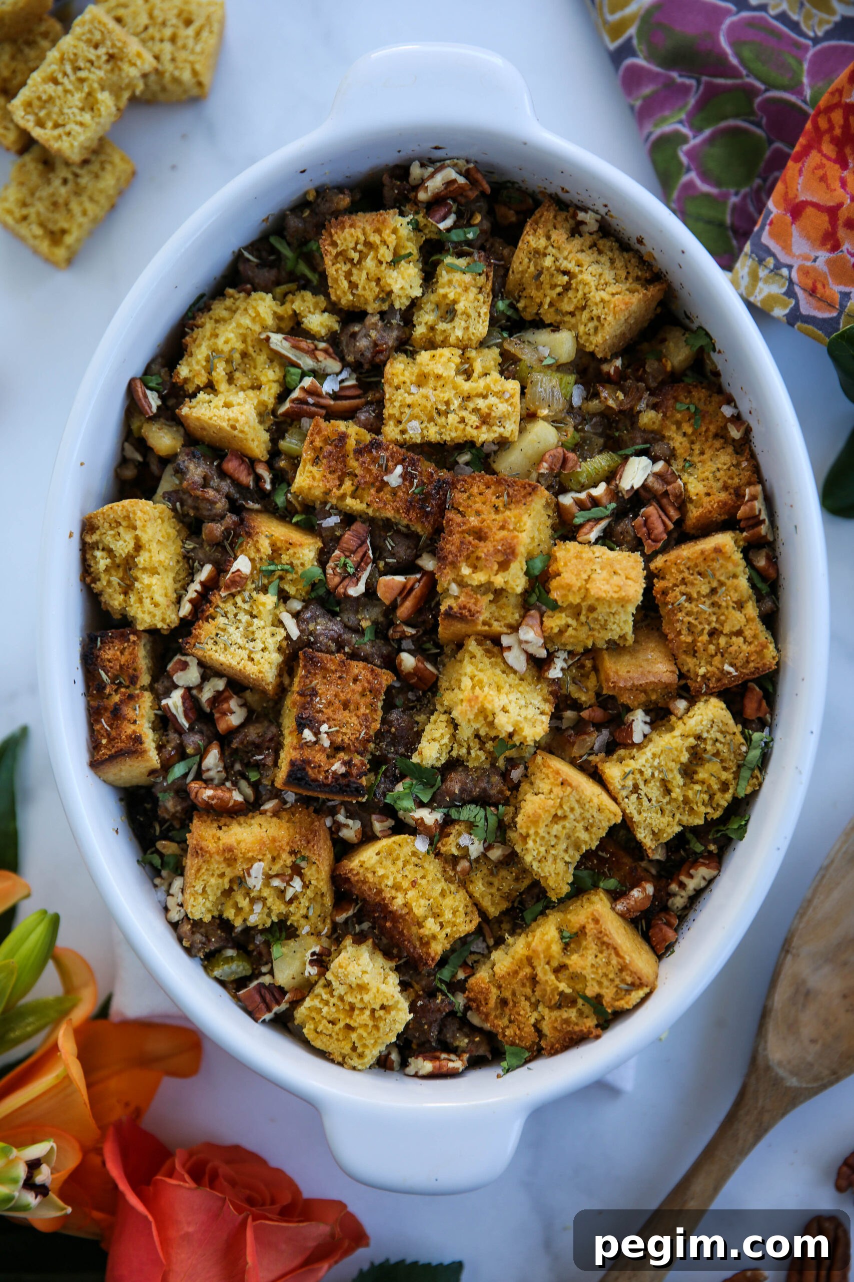 PaleOMG Gluten Free Cornbread Stuffing