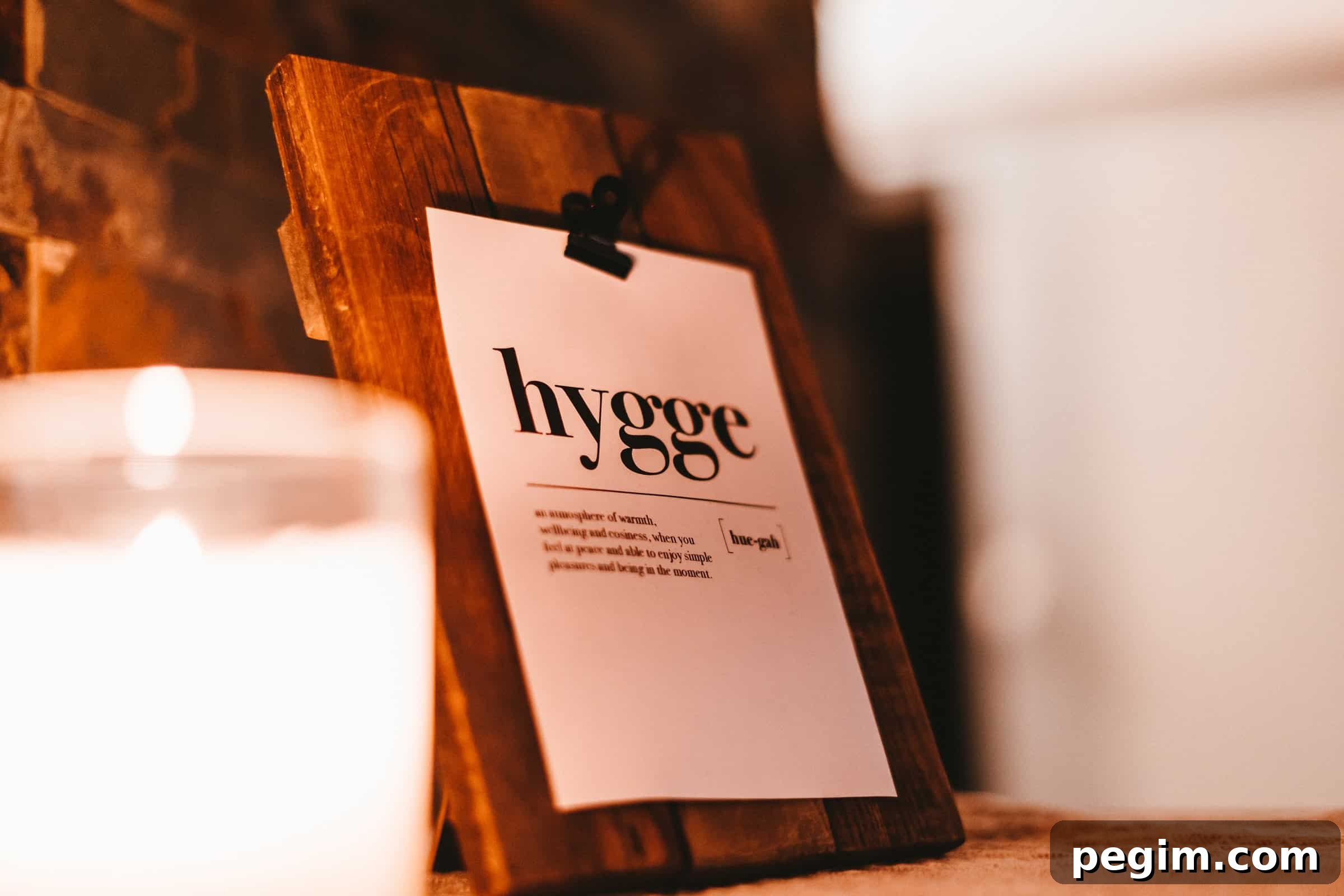 6 Ways to Embrace Hygge This Autumn 2 A sign with a danish word on it.