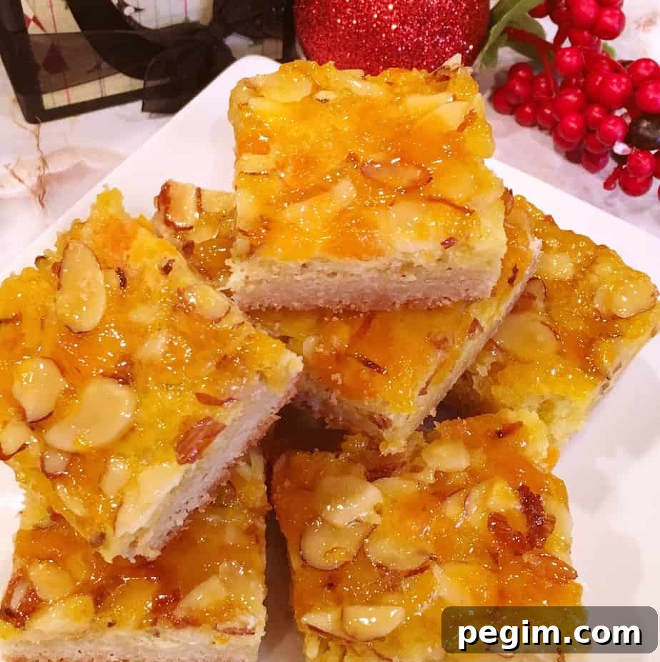 Apricot Almond Holiday Bars