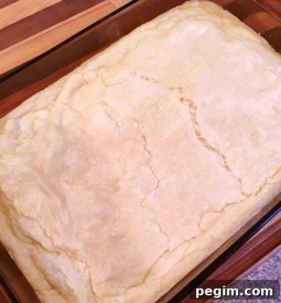 Partially cooked cookie crust