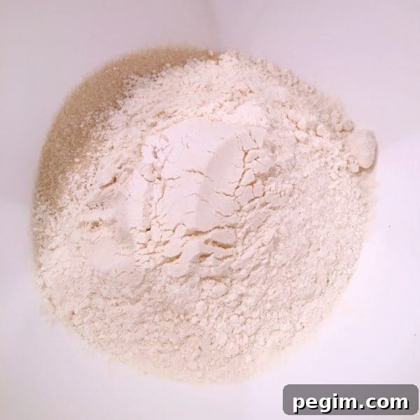 Filling sugar and flour