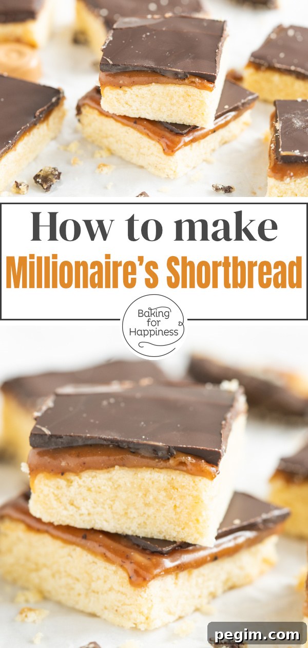Shortbread base, caramel cream, and chocolate topping: Millionaire's shortbread is worth the effort. Indulgence deluxe!