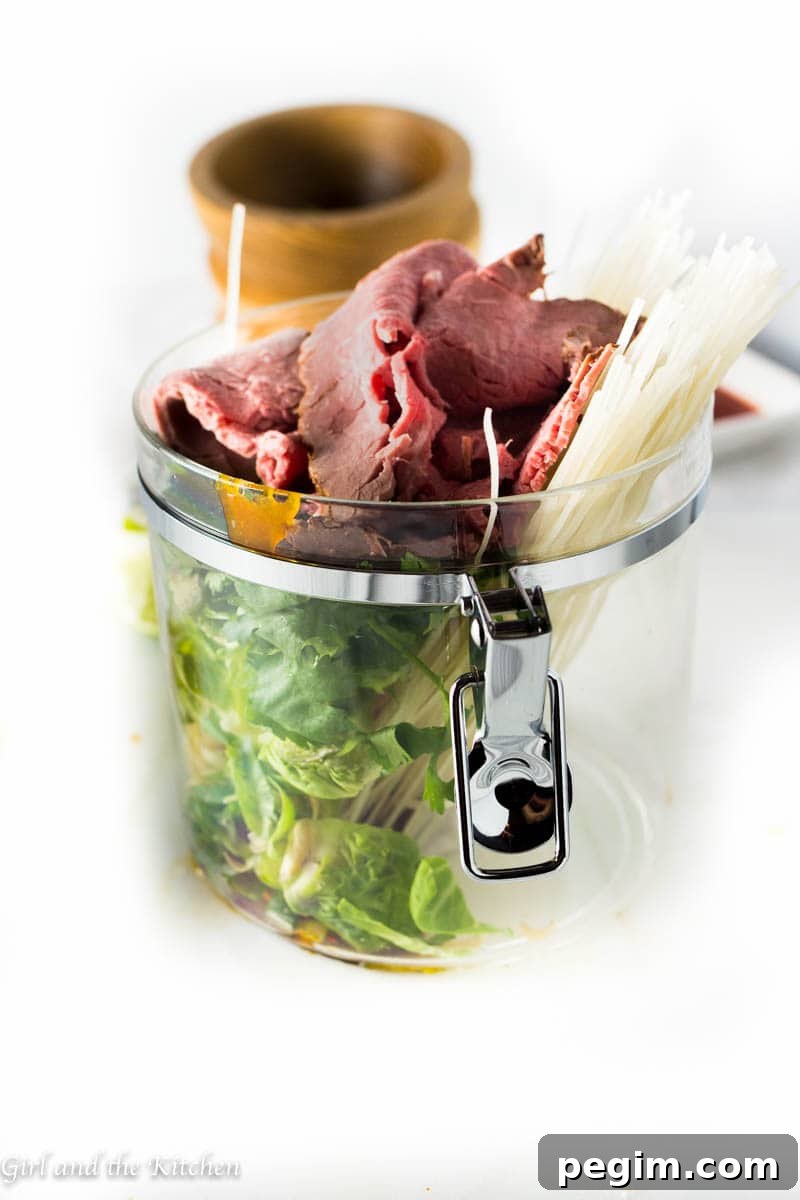 Lunch is never a bore or a hassle with my incredible and simple Instant Pho to Go! The ingredients are never boring, always delicious and never-ending! Create vegetarian, vegan and meat lover options with my super simple formula!!!