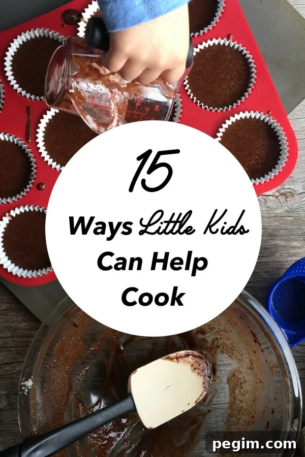 15 ways little kids can help cook. Trying to get your kids in the kitchen? Check out these tips to help you cook with your kids. #kids #cookingtips #cookingwithkids #kidrecipes 