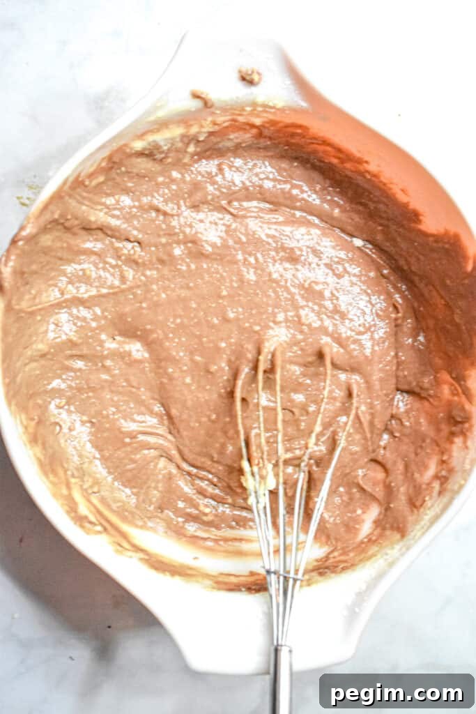 The batter is ready to be cooked.