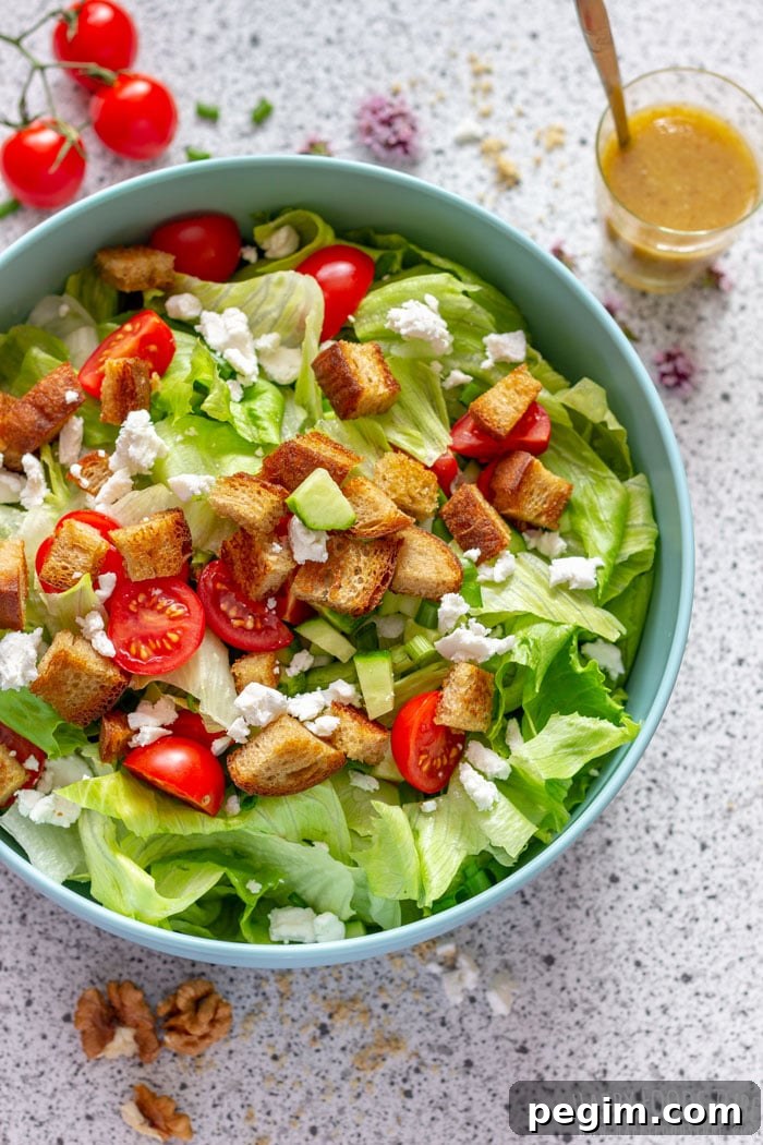 Healthy Goat Cheese Salad with Walnut Dressing