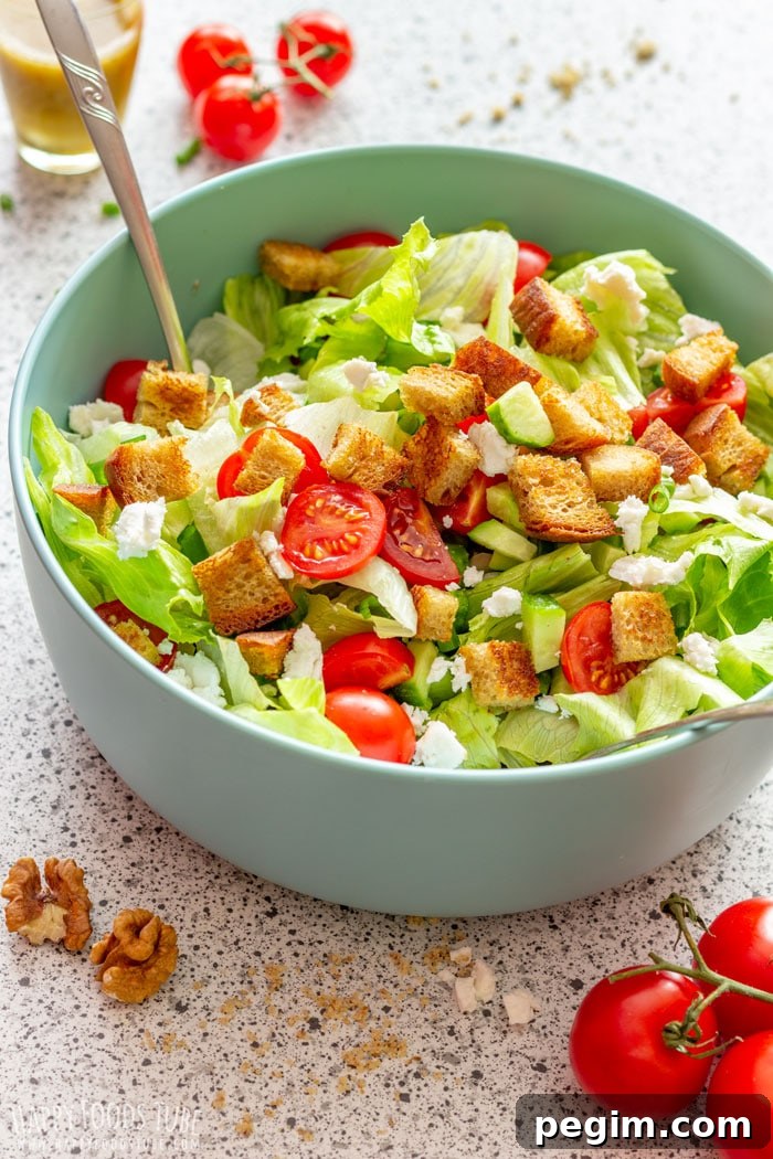 Goat Cheese Salad in the bowl