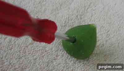 Poke hole in the figs for greek fig spoon sweet sikalaki gliko.