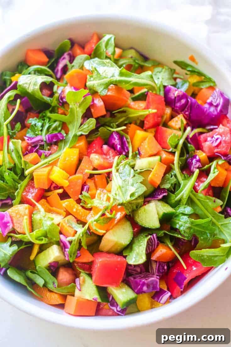Image for Chopped Rainbow Veggie Salad