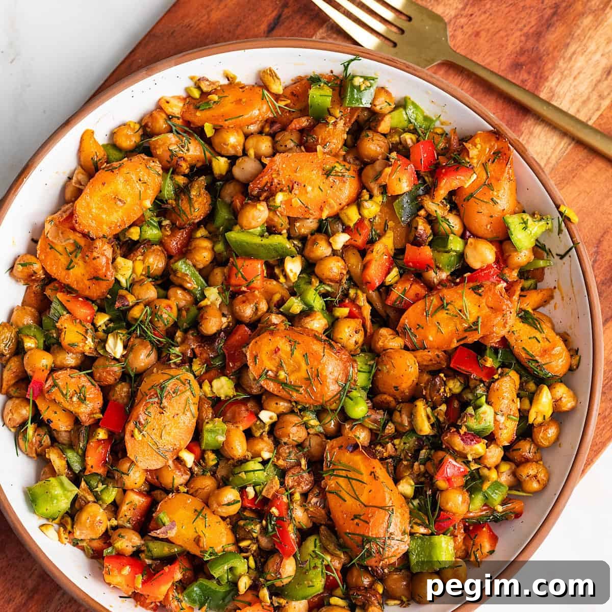 Image for Baked Carrot and Chickpea Salad