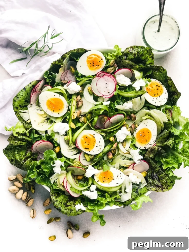 Image for Spring Salad with Eggs and Creamy Tarragon Dressing