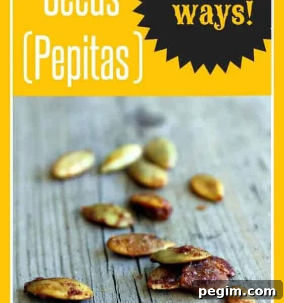 A scattering of pepitas on grey background.