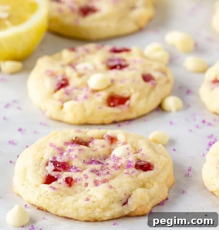Subway Raspberry Lemonade Cookies
