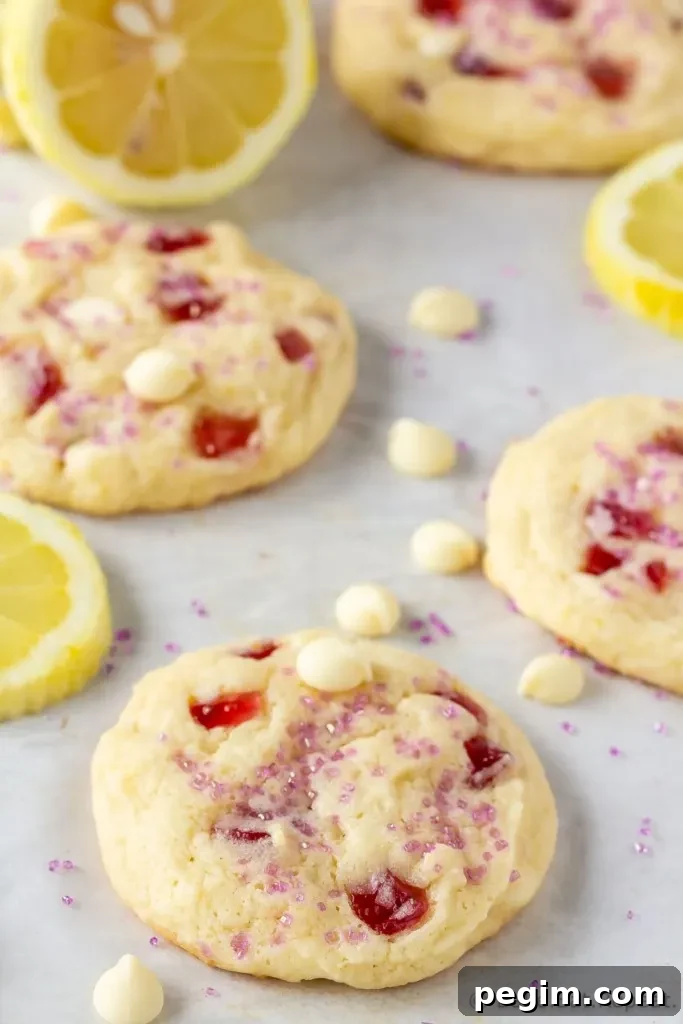 Raspberry Lemon Cookies