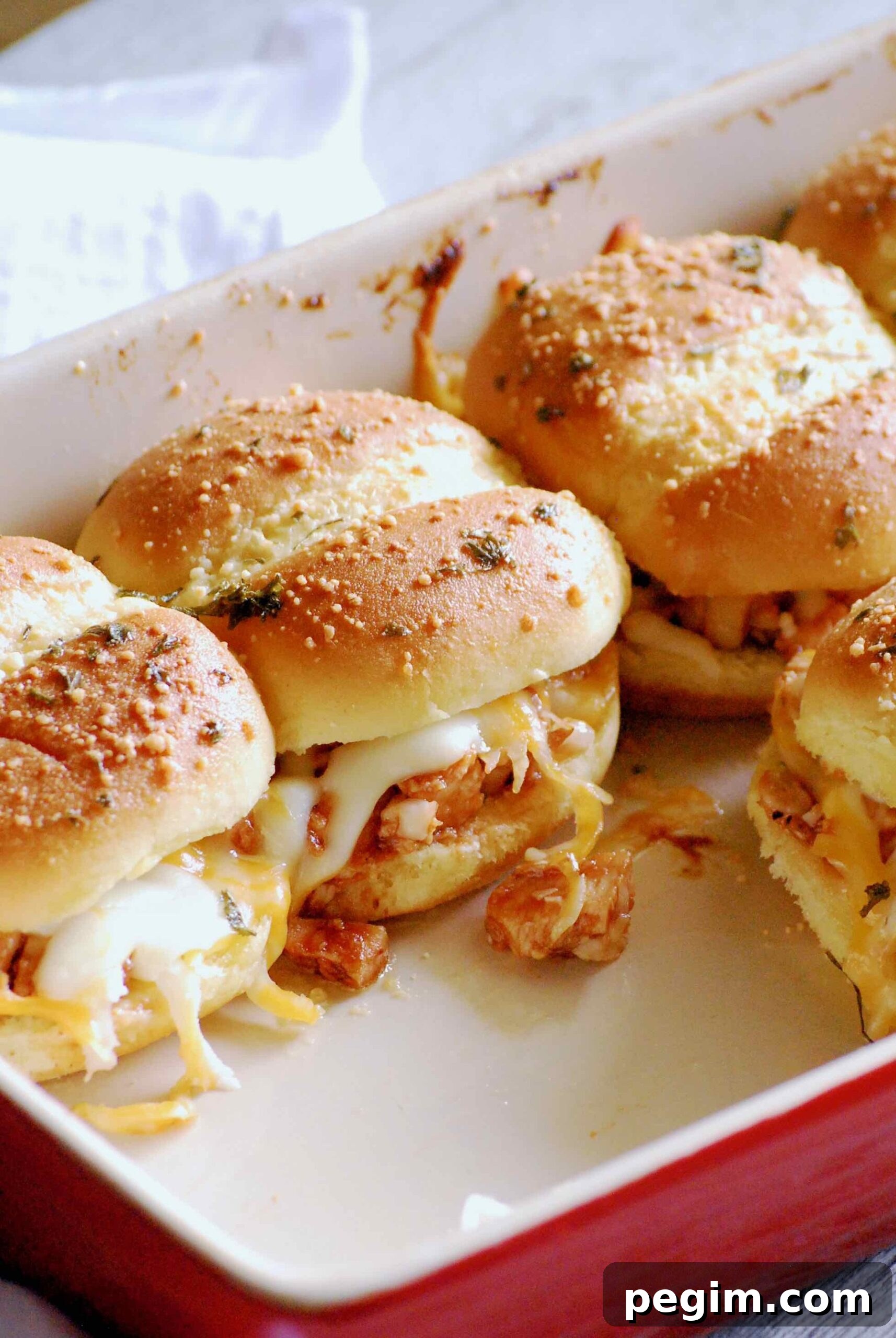 Baked BBQ Chicken Sliders Recipe