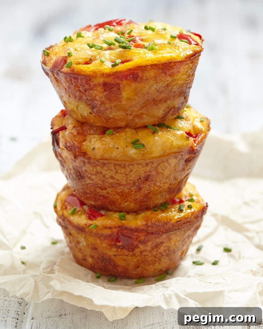11 Carnivore Freezer Meals for Simple Meal Prep and Busy Weeks 3 egg muffins stacked