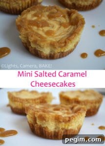 Mini Salted Caramel Cheesecakes. Little single serving cheesecakes. Super creamy, tangy and sweet with the lovely flavour of homemade salted caramel sauce! A sure winner. #saltedcaramelcheesecake #minicheesecakes #recipe