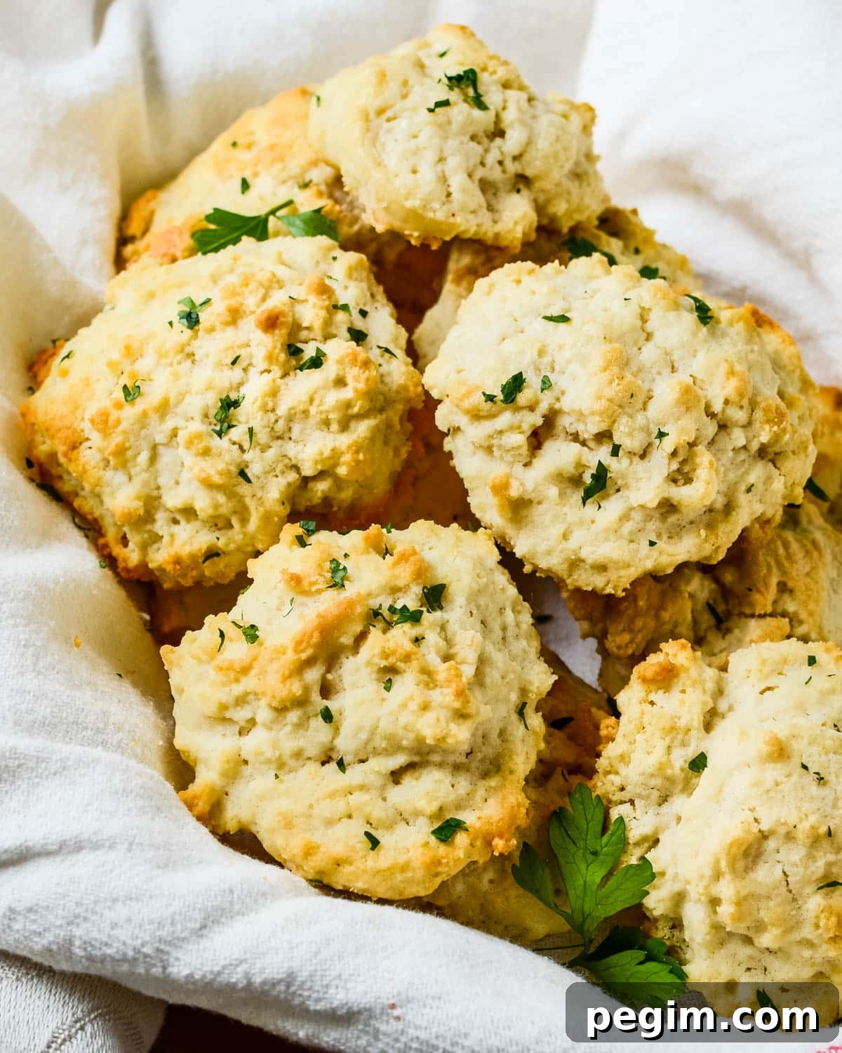3-Ingredient Drop Biscuits: Quick Homemade Recipe 5 A basket of Myne's drop biscuits.