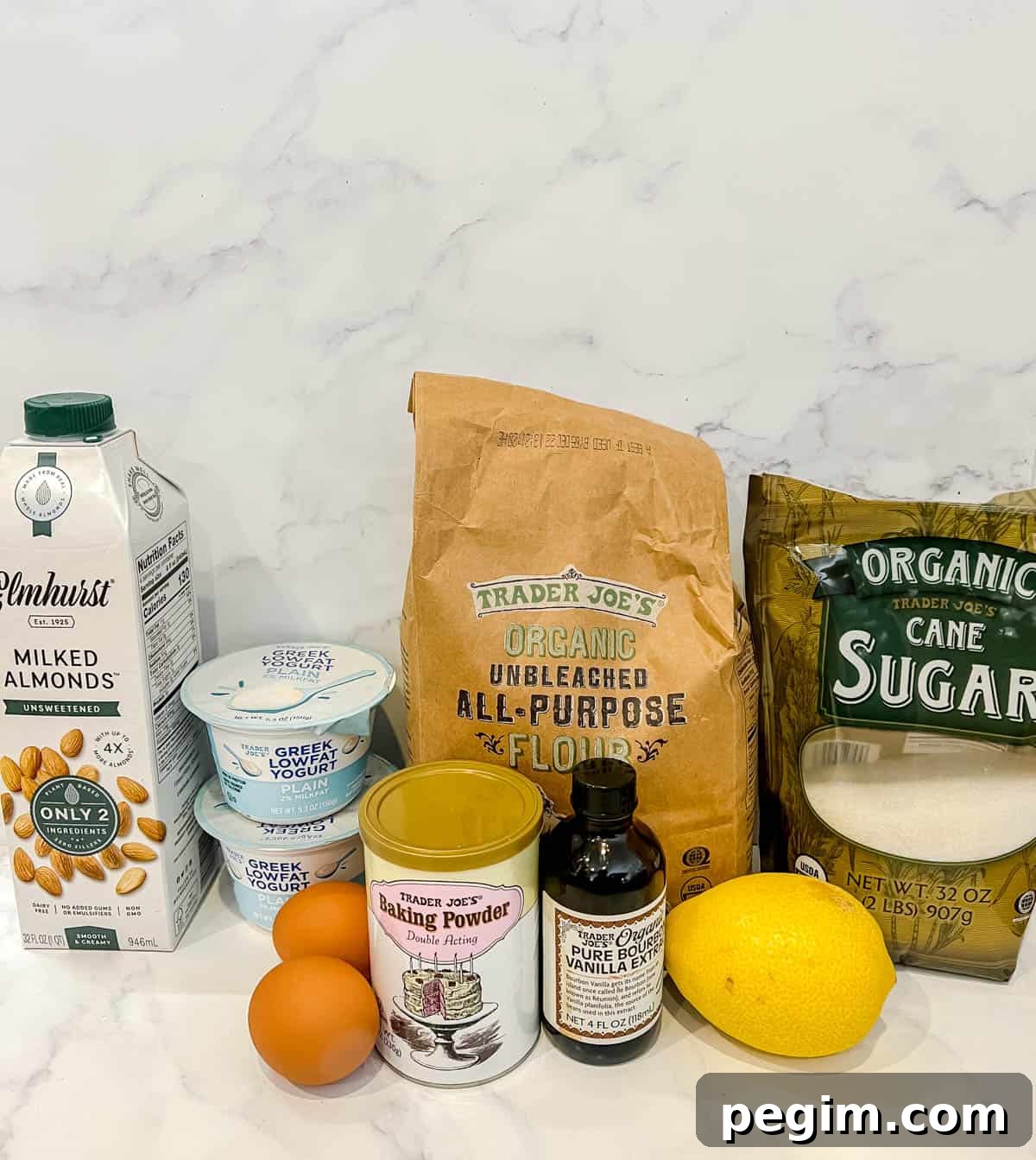 Fluffy Greek Yogurt Pancakes That Stay Light and Tender 3 Ingredients needed to make greek yogurt pancakes.