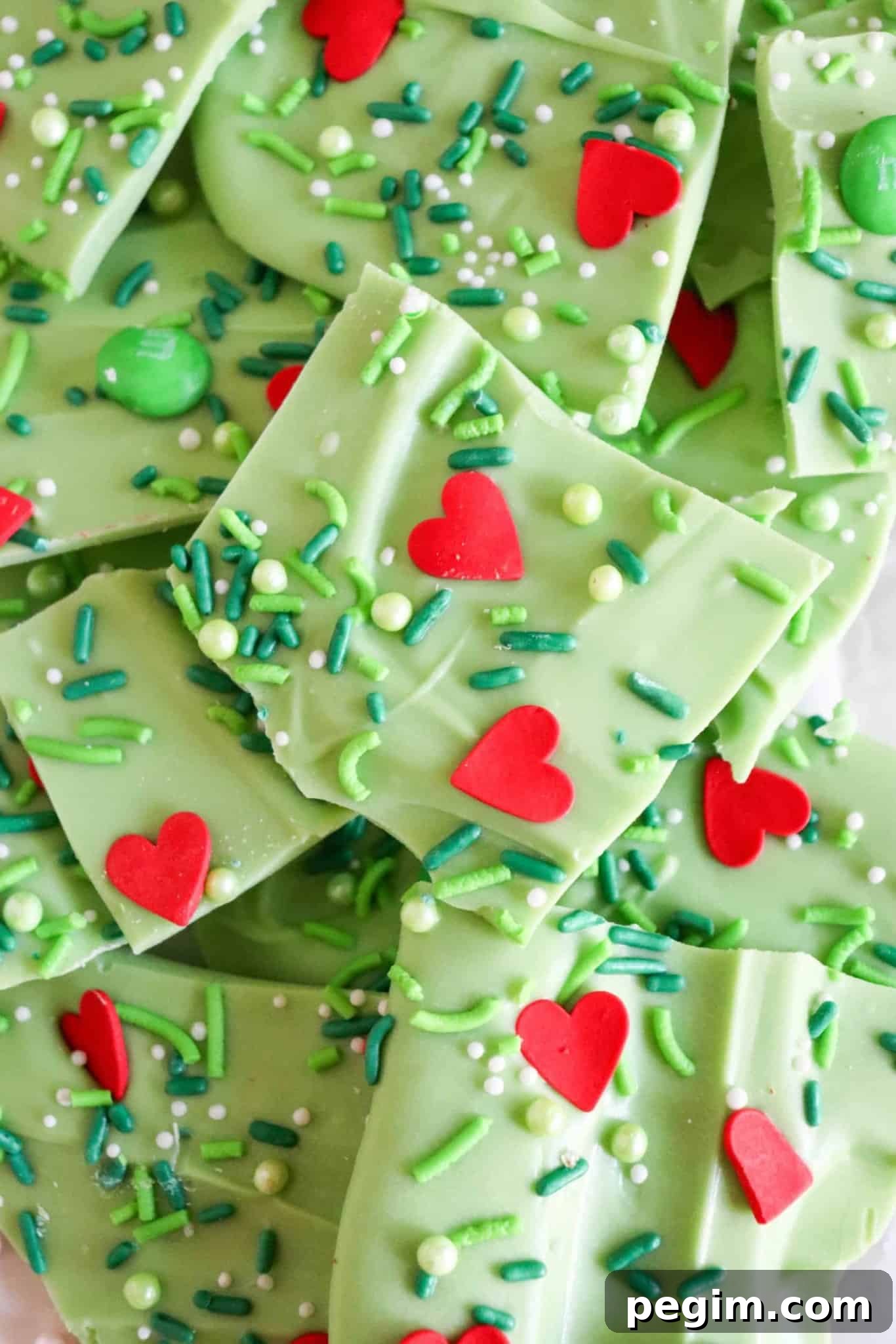 grinch christmas bark