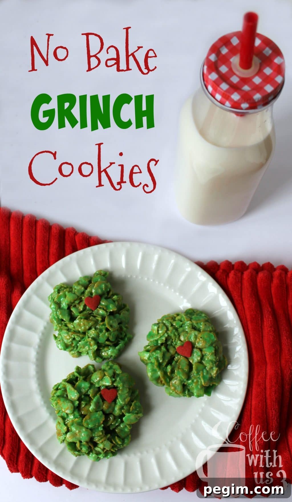 no bake grinch cookies