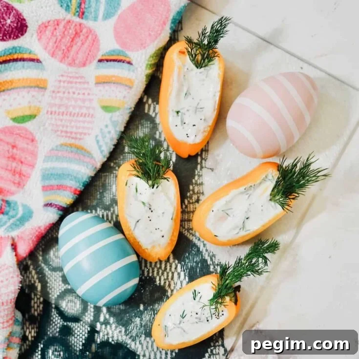 60 Spring Appetizers Your Guests Will Love for Parties & Potlucks 4 "Carrot" Peppers