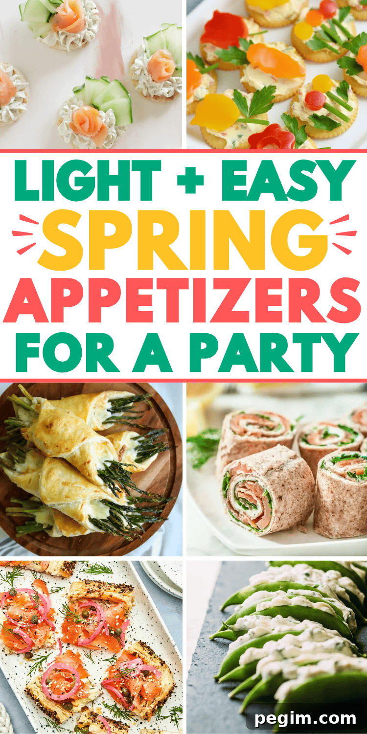 60 Spring Appetizers Your Guests Will Love for Parties & Potlucks 13 Easy Spring appetizers for a party! Welcome Spring with these light and flavorful spring finger foods. The best Spring party appetizers like best bite-size snacks, dips, and festive hors d’oeuvres for your spring party menu. Spring themed appetizers, crostini appetizers spring, spring time appetizers, spring dips appetizers, easter appetizer ideas, spring party food, spring appetizers easy finger foods, easter party food, yummy appetizers, healthy spring snacks, spring food ideas, spring brunch, garden party snacks, spring dinner party, easter finger food ideas, spring hors d’oeuvres, spring potluck ideas, fancy appetizers for party, mothers day appetizers, elegant finger foods, best party appetizers, spring recipes snacks, cute spring appetizers, light spring appetizers, picnic food ideas