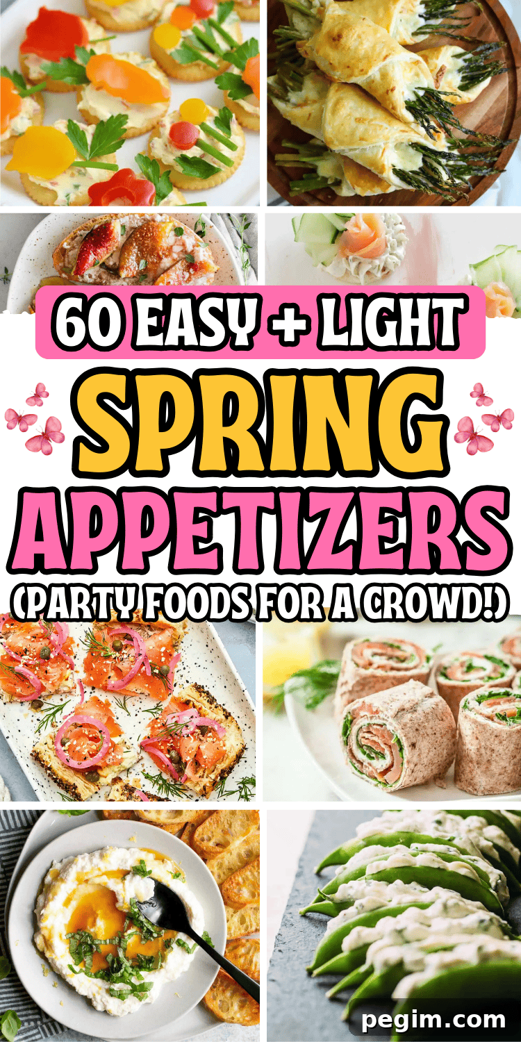 60 Spring Appetizers Your Guests Will Love for Parties & Potlucks 15 Easy Spring appetizers for a party! Welcome Spring with these light and flavorful spring finger foods. The best Spring party appetizers like best bite-size snacks, dips, and festive hors d’oeuvres for your spring party menu. Spring themed appetizers, crostini appetizers spring, spring time appetizers, spring dips appetizers, easter appetizer ideas, spring party food, spring appetizers easy finger foods, easter party food, yummy appetizers, healthy spring snacks, spring food ideas, spring brunch, garden party snacks, spring dinner party, easter finger food ideas, spring hors d’oeuvres, spring potluck ideas, fancy appetizers for party, mothers day appetizers, elegant finger foods, best party appetizers, spring recipes snacks, cute spring appetizers, light spring appetizers, picnic food ideas
