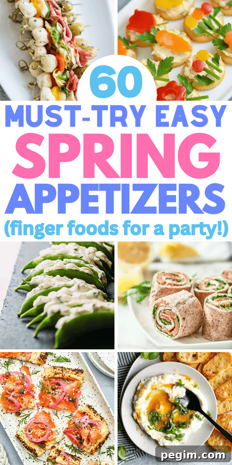 60 Spring Appetizers Your Guests Will Love for Parties & Potlucks 16 Easy Spring appetizers for a party! Welcome Spring with these light and flavorful spring finger foods. The best Spring party appetizers like best bite-size snacks, dips, and festive hors d’oeuvres for your spring party menu. Spring themed appetizers, crostini appetizers spring, spring time appetizers, spring dips appetizers, easter appetizer ideas, spring party food, spring appetizers easy finger foods, easter party food, yummy appetizers, healthy spring snacks, spring food ideas, spring brunch, garden party snacks, spring dinner party, easter finger food ideas, spring hors d’oeuvres, spring potluck ideas, fancy appetizers for party, mothers day appetizers, elegant finger foods, best party appetizers, spring recipes snacks, cute spring appetizers, light spring appetizers, picnic food ideas