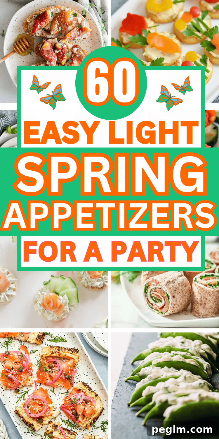 60 Spring Appetizers Your Guests Will Love for Parties & Potlucks 17 Easy Spring appetizers for a party! Welcome Spring with these light and flavorful spring finger foods. The best Spring party appetizers like best bite-size snacks, dips, and festive hors d’oeuvres for your spring party menu. Spring themed appetizers, crostini appetizers spring, spring time appetizers, spring dips appetizers, easter appetizer ideas, spring party food, spring appetizers easy finger foods, easter party food, yummy appetizers, healthy spring snacks, spring food ideas, spring brunch, garden party snacks, spring dinner party, easter finger food ideas, spring hors d’oeuvres, spring potluck ideas, fancy appetizers for party, mothers day appetizers, elegant finger foods, best party appetizers, spring recipes snacks, cute spring appetizers, light spring appetizers, picnic food ideas