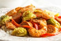 Sheet Pan Shrimp and Sausage Dinner